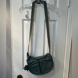 Kipling Elegant Dark Green Crossbody Bag